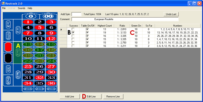 Roulette System 2nd example